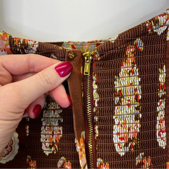 Cara Cara Red and Tan Ruffled Tiered Maxi Dress - Picture 10 of 13